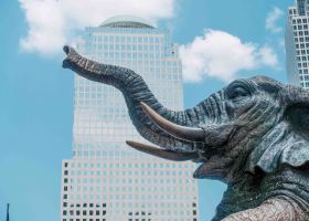 New York: Wer hätte das gedacht: Ein Elefant am Ground Zero?