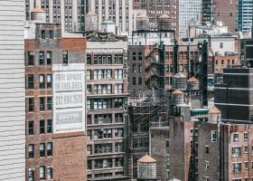 New York: Manhattan von hinten